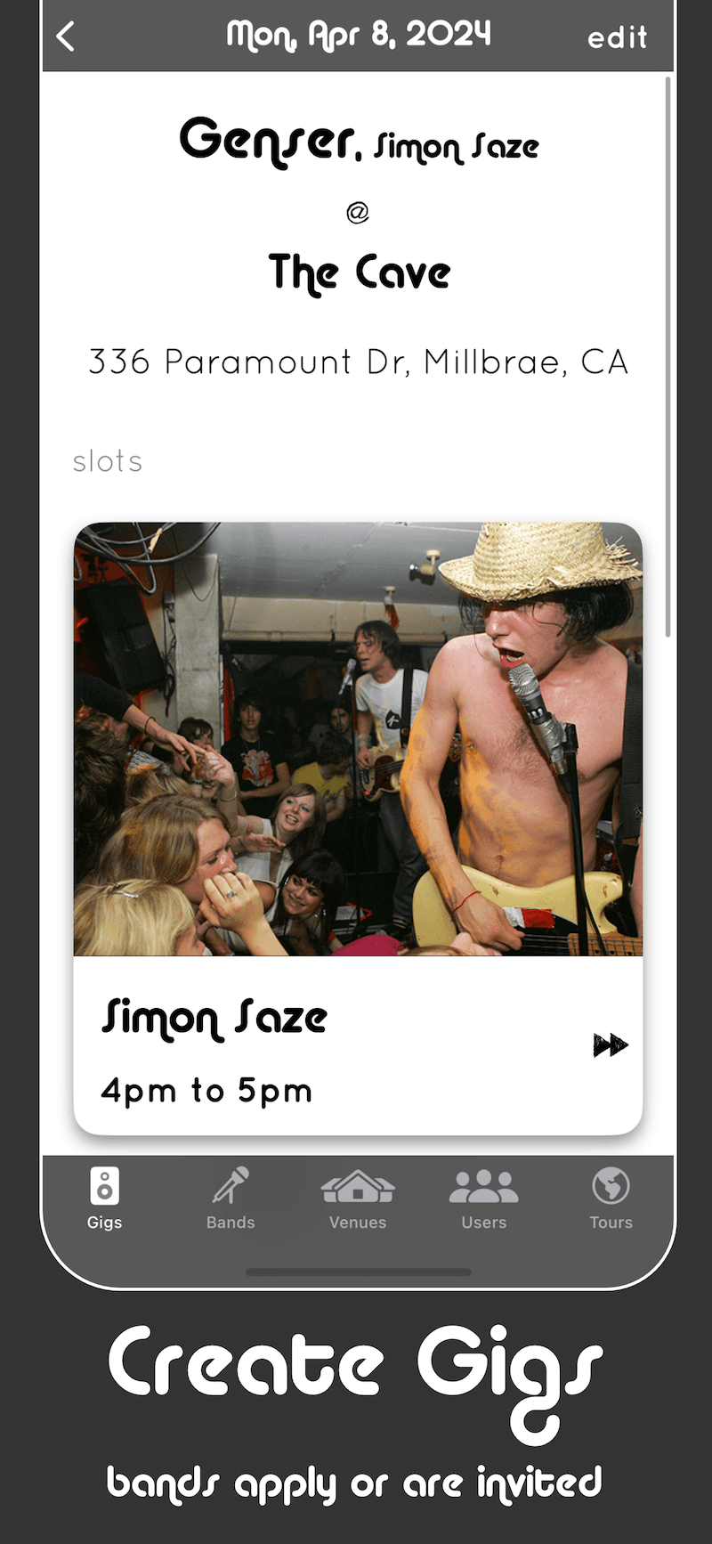 Create Gigs on Gigroad